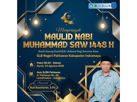 SLB Negeri Pahlawan Indramayu Gelar Peringatan Maulid Nabi M